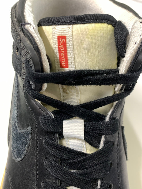 【ジャンク品】【メンズ】 NIKE ナイキ SB ZOOM AIR 94 HI SUPREME 428927-001 ズーム エア 91 ハイ シュプリーム スニーカー 靴 160-260930-yn-40-min サイズ：28.0cm US10 カラー：BLACK/BLACK 万代Net店