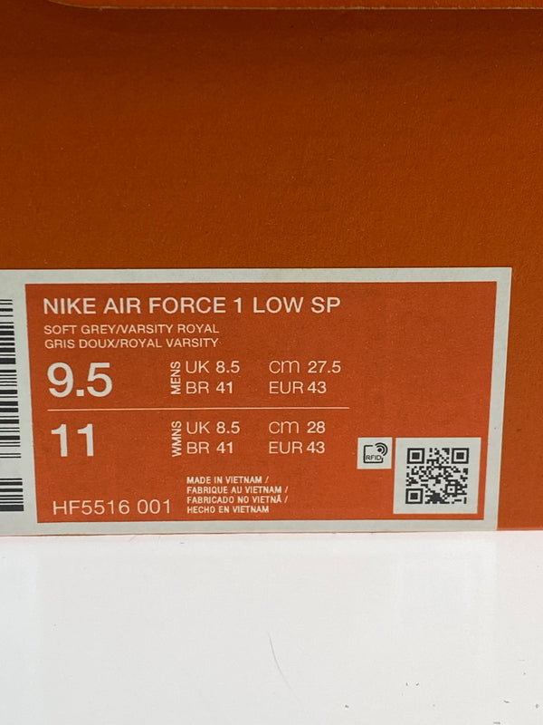 【中古品】【メンズ】 NIKE×STASH ナイキ スタッシュ AIR FORCE 1 LOW SP エア フォース ワン ロー エスピー HF5516-001 靴 シューズ スニーカー 160-261004-hu-01-min カラー：SOFT GREY / VARSITY ROYAL 万代Net店