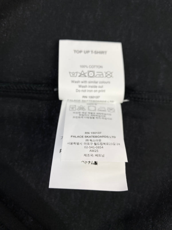 【中古品】【メンズ】 PALACE パレス TOP UP T-SHIRT トップ アップ Tシャツ メンズ 半袖 ショートスリーブ 142-261005-em-04-min サイズ：M カラー：ブラック 万代Net店