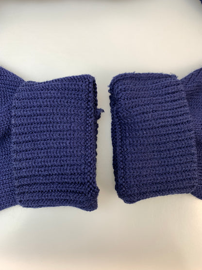 【中古品】【メンズ】 PALACE パレス CABLE PATCHWORK KNIT ケーブル パッチワーク ニット トップス 142-260930-yn-18-min サイズ：L カラー：ネイビー 万代Net店