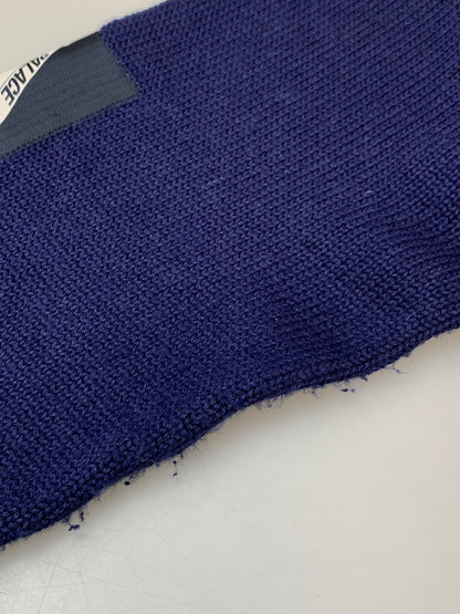 【中古品】【メンズ】 PALACE パレス CABLE PATCHWORK KNIT ケーブル パッチワーク ニット トップス 142-260930-yn-18-min サイズ：L カラー：ネイビー 万代Net店