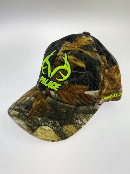 【中古品】【メンズ】 PALACE パレス CORD REALTREE 6-PANEL EDGE コード リアルツリー シックス パネル エッジ コーデュロイ キャップ 帽子 185-261006-hu-09-min サイズ：FREE カラー：ブラウンブラック系（マルチカラー） 万代Net店