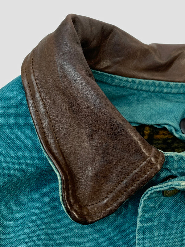 【現状渡し品】【メンズ】 WOOLRICH ウールリッチ 90S HUNTING JACKET ハンティングジャケット ワークジャケット 144-261003-ta-05-min サイズ：M カラー：ターコイズ 万代Net店