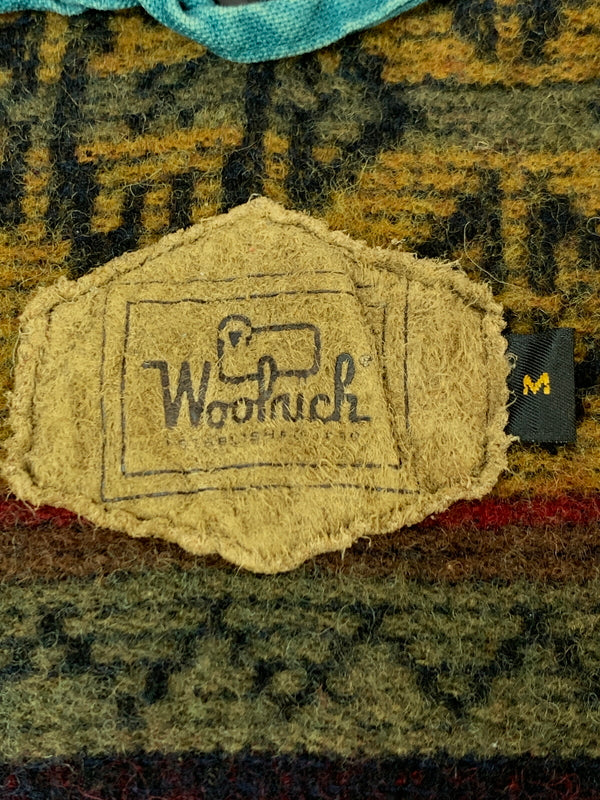 【現状渡し品】【メンズ】 WOOLRICH ウールリッチ 90S HUNTING JACKET ハンティングジャケット ワークジャケット 144-261003-ta-05-min サイズ：M カラー：ターコイズ 万代Net店