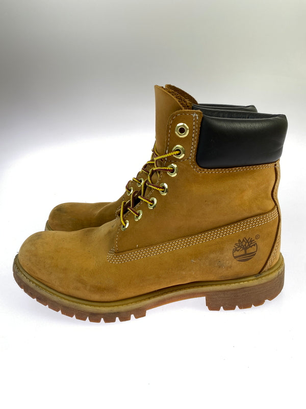 【中古品】【メンズ】 TIMBER LAND ティンバーランド A8998 PREMIUM WATERPROOF BOOT 10061 プレミアム ウォータープルーフ ブーツ 防水 ヌバックレザー メンズ シューズ 165-261007-em-08-min サイズ：27.0cm カラー：キャメル 万代Net店