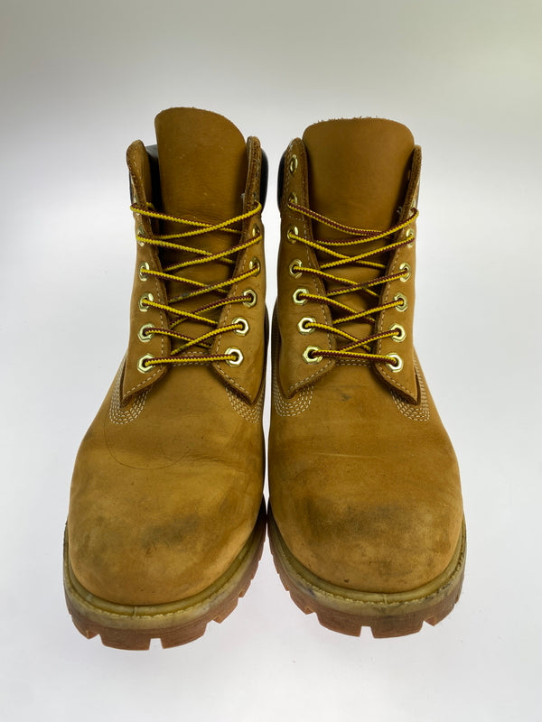 【中古品】【メンズ】 TIMBER LAND ティンバーランド A8998 PREMIUM WATERPROOF BOOT 10061 プレミアム ウォータープルーフ ブーツ 防水 ヌバックレザー メンズ シューズ 165-261007-em-08-min サイズ：27.0cm カラー：キャメル 万代Net店