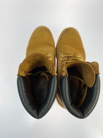 【中古品】【メンズ】 TIMBER LAND ティンバーランド A8998 PREMIUM WATERPROOF BOOT 10061 プレミアム ウォータープルーフ ブーツ 防水 ヌバックレザー メンズ シューズ 165-261007-em-08-min サイズ：27.0cm カラー：キャメル 万代Net店