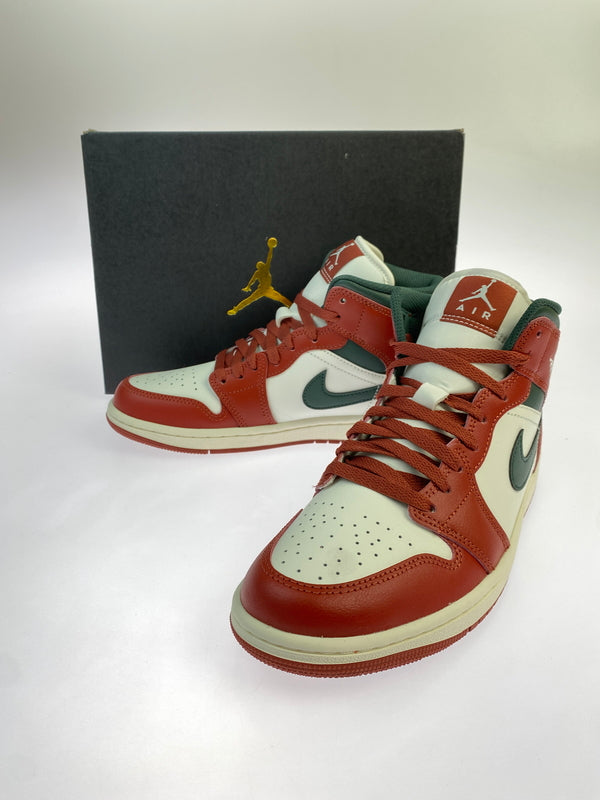 【中古品】【メンズ】 NIKE ナイキ AIR JORDAN 1 MID DQ8426-105 エア ジョーダン 1 ミッド スニーカー 靴 160-260930-yn-39-min サイズ：26.5cm US8.5 カラー：SAIL/MIDNIGHT GREEN 万代Net店