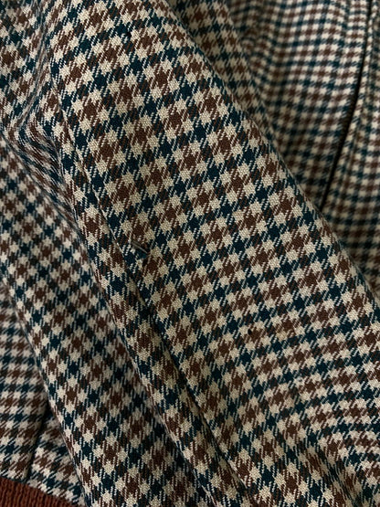 【現状渡し品】【メンズ】 MCGREGOR マックレガー 40-50S HOUNDS TOOTH ZIP-UP BLOUSON 40年代-50年代 ハウンドトゥース ジップアップ ブルゾン アウター ヴィンテージ 146-261002-em-22-min サイズ：38 カラー：ブラウン/グリーン系 万代Net店