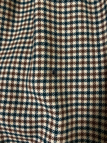 【現状渡し品】【メンズ】 MCGREGOR マックレガー 40-50S HOUNDS TOOTH ZIP-UP BLOUSON 40年代-50年代 ハウンドトゥース ジップアップ ブルゾン アウター ヴィンテージ 146-261002-em-22-min サイズ：38 カラー：ブラウン/グリーン系 万代Net店