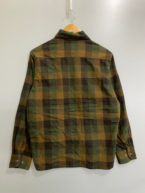 【中古品】【メンズ】 WOOL O'THE WEST ウール オー ザ ウェスト 70S WOOL SHIRT 70年代 ウールシャツ 長袖シャツ ヴィンテージ メンズ トップス 146-261002-em-23-min サイズ：L カラー：ブラウン系 万代Net店