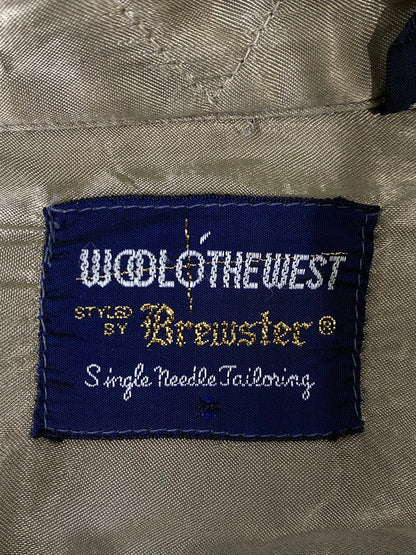 【中古品】【メンズ】 WOOL O'THE WEST ウール オー ザ ウェスト 70S WOOL SHIRT 70年代 ウールシャツ 長袖シャツ ヴィンテージ メンズ トップス 146-261002-em-23-min サイズ：L カラー：ブラウン系 万代Net店