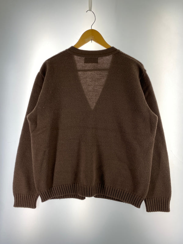 【中古品】【メンズ】 JANTZEN ジャンセン 80-90S KNIT 80年代90年代 ニット カーディガン メンズ トップス セーター ヴィンテージ 146-261005-em-18-min サイズ：L カラー：ブラウン 万代Net店