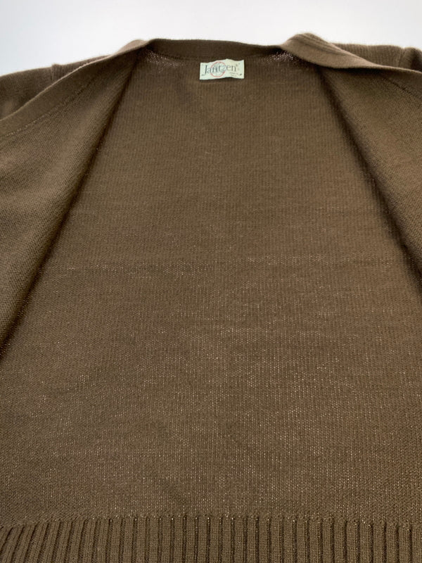 【中古品】【メンズ】 JANTZEN ジャンセン 80-90S KNIT 80年代90年代 ニット カーディガン メンズ トップス セーター ヴィンテージ 146-261005-em-18-min サイズ：L カラー：ブラウン 万代Net店