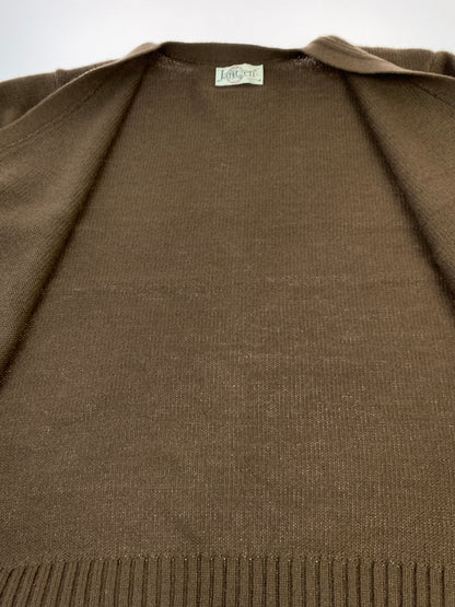 【中古品】【メンズ】 JANTZEN ジャンセン 80-90S KNIT 80年代90年代 ニット カーディガン メンズ トップス セーター ヴィンテージ 146-261005-em-18-min サイズ：L カラー：ブラウン 万代Net店
