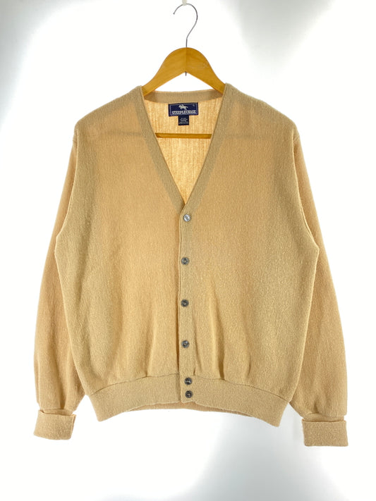 【中古品】【メンズ】 STEEPLECHASE スティープルチェイス 80-90S ACRYLIC KNIT CARDIGAN 80年代 90年代 アクリル ニット カーディガン メンズ ヴィンテージ 146-261005-em-17-min サイズ：L カラー：ベージュ 万代Net店