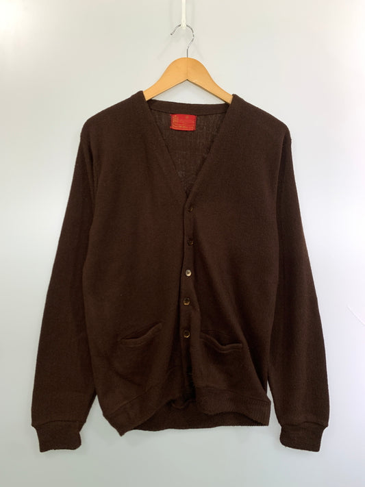 【中古品】【メンズ】 SEARS KINGS ROAD シアーズ キングス ロード ACRYLIC KNIT CARDIGAN アクリル ニット カーディガン トップス 146-261006-hu-21-min サイズ：M カラー：ブラウン 万代Net店