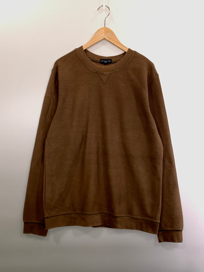【中古品】【メンズ】 LANDS' END ランズエンド COTTON PIQUE SWEAT コットンピケスウェット トレーナー トップスS 146-261003-ta-18-min サイズ：M カラー：ブラウン 万代Net店