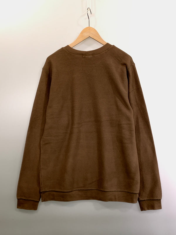 【中古品】【メンズ】 LANDS' END ランズエンド COTTON PIQUE SWEAT コットンピケスウェット トレーナー トップスS 146-261003-ta-18-min サイズ：M カラー：ブラウン 万代Net店