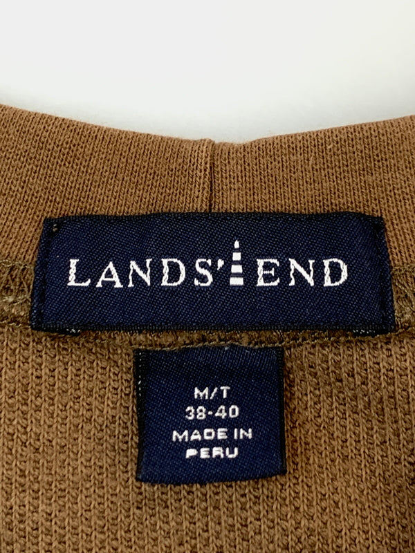 【中古品】【メンズ】 LANDS' END ランズエンド COTTON PIQUE SWEAT コットンピケスウェット トレーナー トップスS 146-261003-ta-18-min サイズ：M カラー：ブラウン 万代Net店