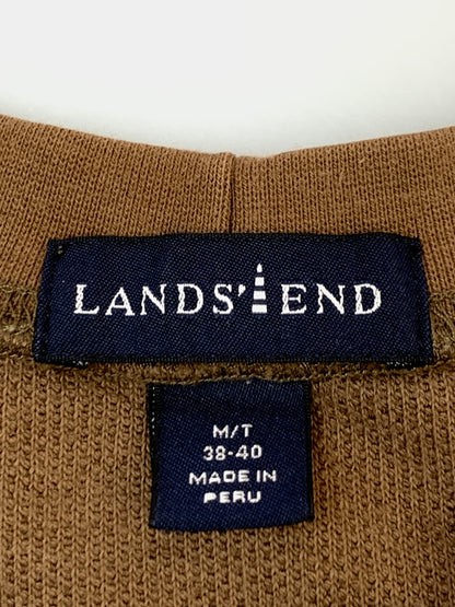 【中古品】【メンズ】 LANDS' END ランズエンド COTTON PIQUE SWEAT コットンピケスウェット トレーナー トップスS 146-261003-ta-18-min サイズ：M カラー：ブラウン 万代Net店