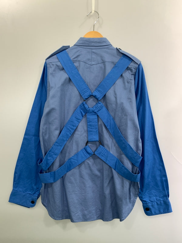 【中古品】【メンズ】 PEEL&LIFT ピールアンドリフト パラシュートシャツ 長袖シャツ カラーシャツ 142-261003-ta-14-min サイズ：M カラー：ブルー系 万代Net店