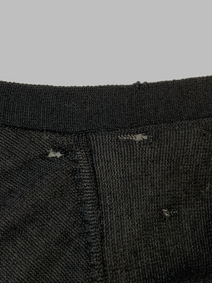 【現状渡し品】【メンズ】 UNIFORM EXPERIMENT ユニフォームエクスペリメント UE-091032 STAR CARDIGAN スターカディガン ニット トップス 142-261003-ta-16-min サイズ：2 カラー：ブラック 万代Net店