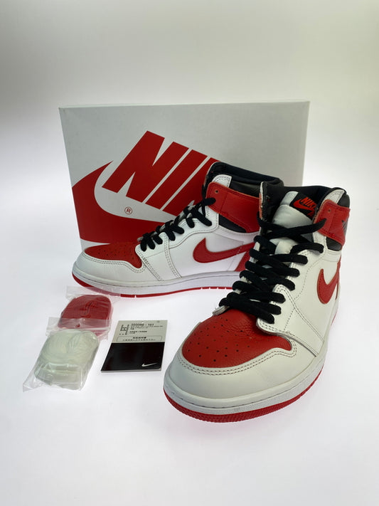 【中古品】【メンズ】 NIKE ナイキ AIR JORDAN 1 RETRO HIGH OG エア ジョーダン 1 レトロ ハイ オージー 555088-161 靴 スニーカー シューズ 160-261006-hu-14-min カラー：WHITE / UNIVERSITY RED - BLACK 万代Net店
