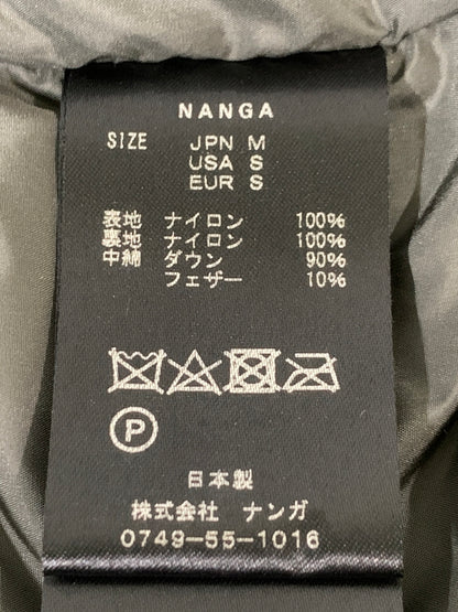 【中古品】【メンズ】 NANGA ナンガ HOODED DOWN JACKET フーデッド ダウン ジャケット メンズ アウター フード付き 144-261002-em-58-min サイズ：M カラー：カーキグリーン 万代Net店