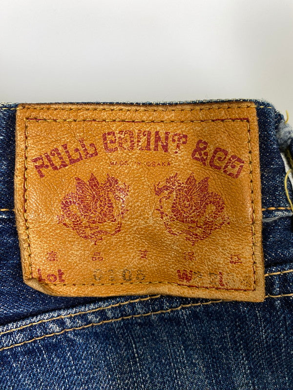 【現状渡し品】【メンズ】 FULLCOUNT フルカウント DENIM PANTS 0106 デニムパンツ メンズ ボトムス 156-261002-em-44-min サイズ：W32/L34 カラー：インディゴ 万代Net店