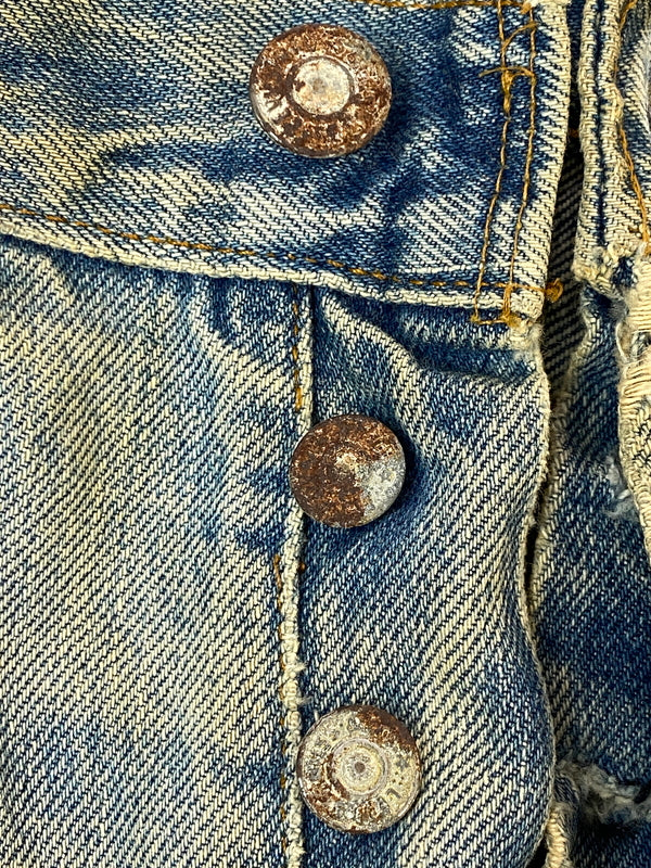 【ジャンク品】【メンズ】 LEVI'S リーバイス 501 DENIM PANTS 70'S 66後期 501 デニム パンツ 70年代 ヴィンテージ メンズ ボトムス ジーンズ ジーパン 157-261007-em-29-min カラー：インディゴ 万代Net店