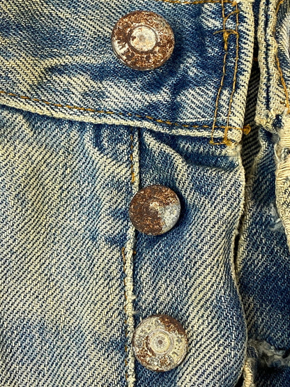 【ジャンク品】【メンズ】 LEVI'S リーバイス 501 DENIM PANTS 70'S 66後期 501 デニム パンツ 70年代 ヴィンテージ メンズ ボトムス ジーンズ ジーパン 157-261007-em-29-min カラー：インディゴ 万代Net店