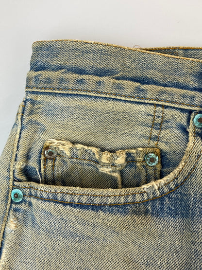 【ジャンク品】【メンズ】 LEVI'S リーバイス 501 DENIM PANTS 70'S 66後期 501 デニム パンツ 70年代 ヴィンテージ メンズ ボトムス ジーンズ ジーパン 157-261007-em-29-min カラー：インディゴ 万代Net店