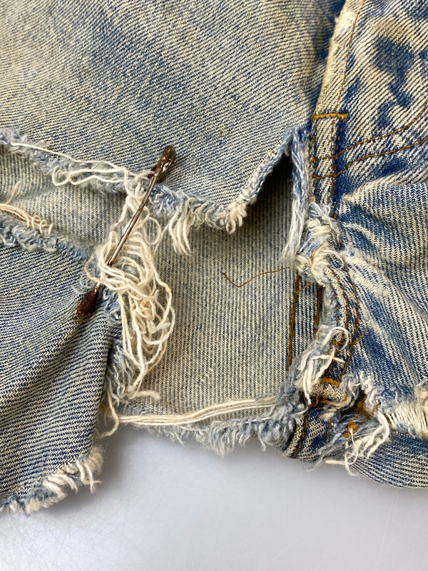 【ジャンク品】【メンズ】 LEVI'S リーバイス 501 DENIM PANTS 70'S 66後期 501 デニム パンツ 70年代 ヴィンテージ メンズ ボトムス ジーンズ ジーパン 157-261007-em-29-min カラー：インディゴ 万代Net店