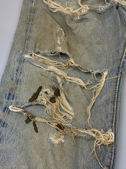【ジャンク品】【メンズ】 LEVI'S リーバイス 501 DENIM PANTS 70'S 66後期 501 デニム パンツ 70年代 ヴィンテージ メンズ ボトムス ジーンズ ジーパン 157-261007-em-29-min カラー：インディゴ 万代Net店