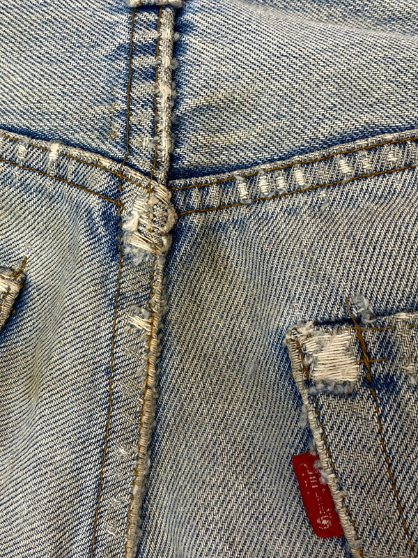 【ジャンク品】【メンズ】 LEVI'S リーバイス 501 DENIM PANTS 70'S 66後期 501 デニム パンツ 70年代 ヴィンテージ メンズ ボトムス ジーンズ ジーパン 157-261007-em-29-min カラー：インディゴ 万代Net店
