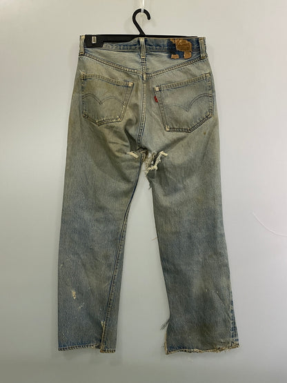 【ジャンク品】【メンズ】 LEVI'S リーバイス 501 DENIM PANTS 70'S 66後期 501 デニム パンツ 70年代 ヴィンテージ メンズ ボトムス ジーンズ ジーパン 157-261007-em-29-min カラー：インディゴ 万代Net店