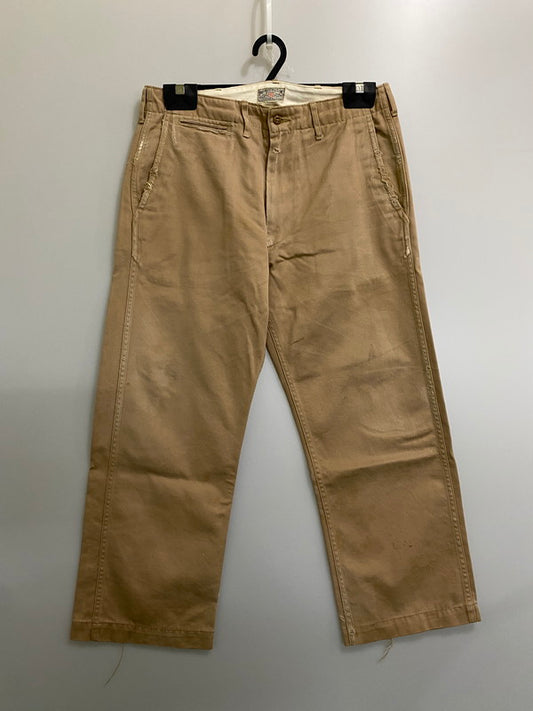 【現状渡し品】【メンズ】 BUZZ RICKSON'S バズリクソンズ ARMY CHINO PANTS アーミー チノ パンツ メンズ ボトムス ミリタリーパンツ 156-261002-em-42-min サイズ：31×34 カラー：ベージュ 万代Net店