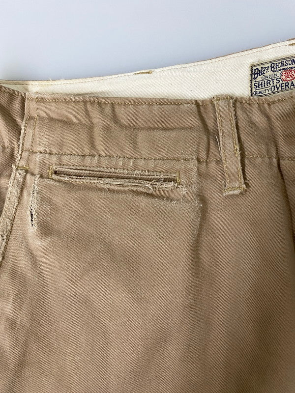 【現状渡し品】【メンズ】 BUZZ RICKSON'S バズリクソンズ ARMY CHINO PANTS アーミー チノ パンツ メンズ ボトムス ミリタリーパンツ 156-261002-em-42-min サイズ：31×34 カラー：ベージュ 万代Net店