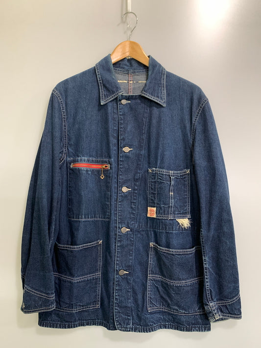 【中古品】【メンズ】 HEAD LIGHT ヘッドライト DENIM COVERALL HD11565 デニムカバーオール メンズ アウター アメリカ製 デニムジャケット 145-261002-em-50-min カラー：インディゴ 万代Net店