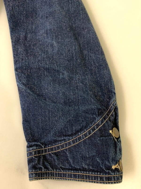 【中古品】【メンズ】 HEAD LIGHT ヘッドライト DENIM COVERALL HD11565 デニムカバーオール メンズ アウター アメリカ製 デニムジャケット 145-261002-em-50-min カラー：インディゴ 万代Net店