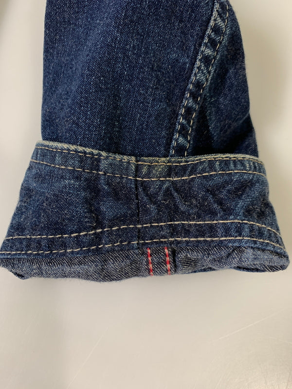 【中古品】【メンズ】 HEAD LIGHT ヘッドライト DENIM COVERALL HD11565 デニムカバーオール メンズ アウター アメリカ製 デニムジャケット 145-261002-em-50-min カラー：インディゴ 万代Net店