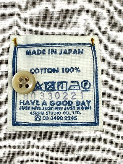 【中古品】【メンズ】 45R 908 GRANDPA PULLOVER SHIRT 80330221 グランパ プルオーバーシャツ メンズ 長袖シャツ 140-261005-em-01-min カラー：ライトブラウン 万代Net店