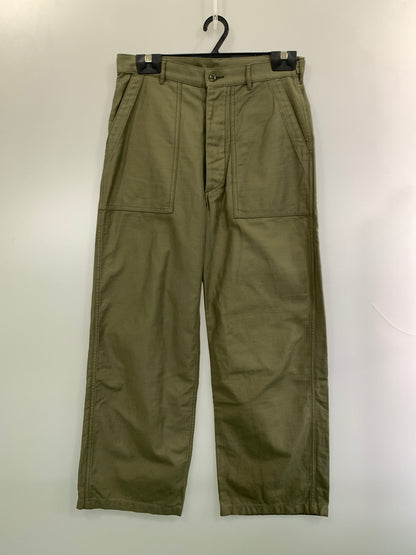 【中古品】【メンズ】 HYKE ハイク 13317 25SS BACK SATIN BAKER PANTS バッグサテンベイカーパンツ ボトムス チノパン 151-261003-ta-03-min サイズ：5（XXL） カラー：カーキ 万代Net店
