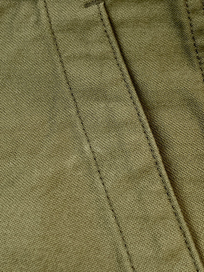 【中古品】【メンズ】 HYKE ハイク 13317 25SS BACK SATIN BAKER PANTS バッグサテンベイカーパンツ ボトムス チノパン 151-261003-ta-03-min サイズ：5（XXL） カラー：カーキ 万代Net店