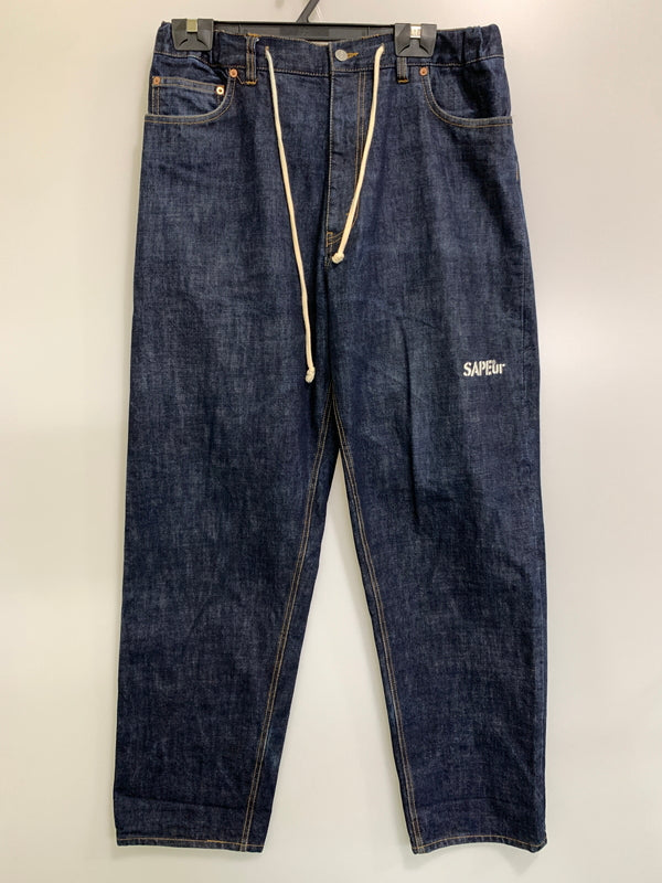 【中古品】【メンズ】 SAPEUR サプール DENIM EASY PANTS デニム イージー パンツ メンズ ボトムス トラックパンツ ジーンズ 153-261002-em-63-min サイズ：L カラー：インディゴ 万代Net店