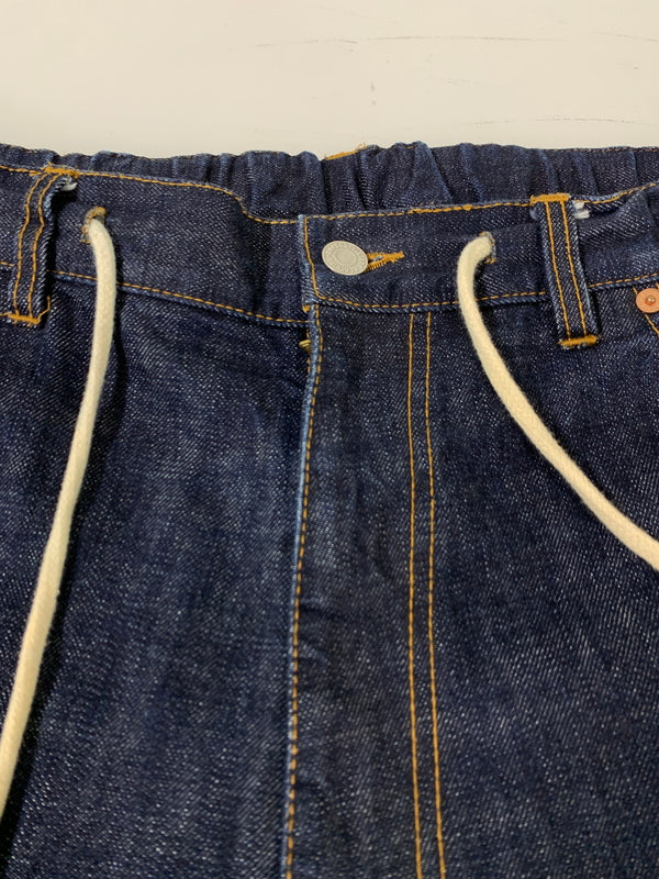 【中古品】【メンズ】 SAPEUR サプール DENIM EASY PANTS デニム イージー パンツ メンズ ボトムス トラックパンツ ジーンズ 153-261002-em-63-min サイズ：L カラー：インディゴ 万代Net店