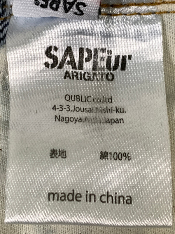 【中古品】【メンズ】 SAPEUR サプール DENIM EASY PANTS デニム イージー パンツ メンズ ボトムス トラックパンツ ジーンズ 153-261002-em-63-min サイズ：L カラー：インディゴ 万代Net店