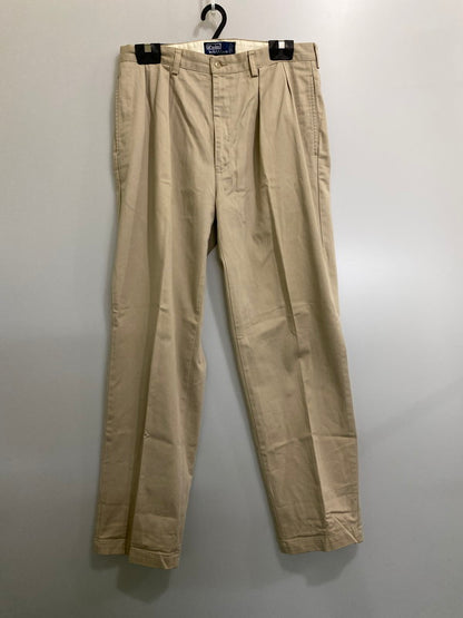 【中古品】【メンズ】 POLO RALPH LAUREN ポロ・ラルフローレン ANDREW PANT アンドリュー パンツ コットン チノパンツ メンズ ボトムス 157-261002-em-43-min サイズ：35/32 カラー：ベージュ 万代Net店