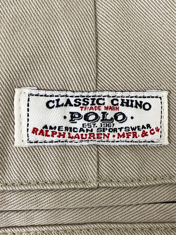 【中古品】【メンズ】 POLO RALPH LAUREN ポロ・ラルフローレン ANDREW PANT アンドリュー パンツ コットン チノパンツ メンズ ボトムス 157-261002-em-43-min サイズ：35/32 カラー：ベージュ 万代Net店